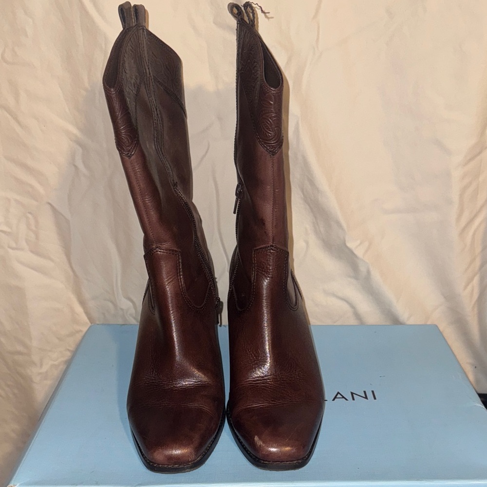 ANTONIO MELANI Dark Brown Heeled Boots
